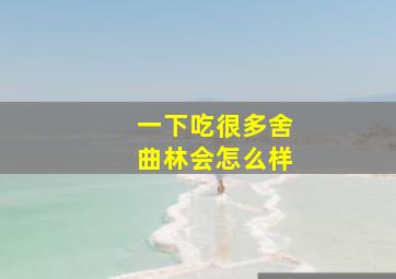 一下吃很多舍曲林会怎么样