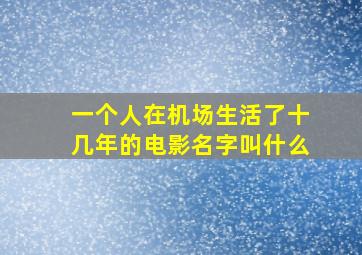 一个人在机场生活了十几年的电影名字叫什么