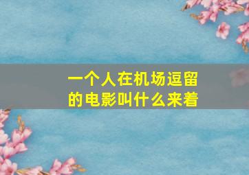 一个人在机场逗留的电影叫什么来着