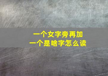 一个女字旁再加一个是啥字怎么读