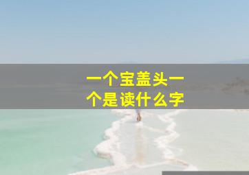 一个宝盖头一个是读什么字