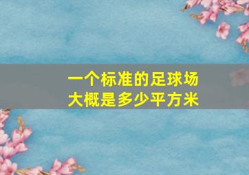 一个标准的足球场大概是多少平方米