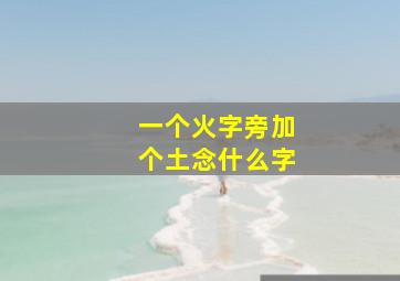 一个火字旁加个土念什么字