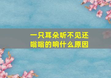 一只耳朵听不见还嗡嗡的响什么原因