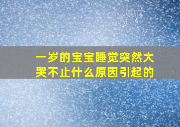 一岁的宝宝睡觉突然大哭不止什么原因引起的