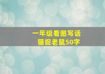 一年级看图写话猫捉老鼠50字