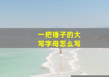 一把锤子的大写字母怎么写