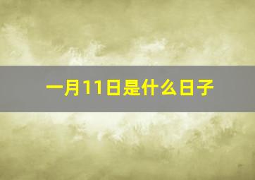 一月11日是什么日子