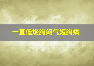 一直低烧胸闷气短胸痛