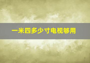 一米四多少寸电视够用