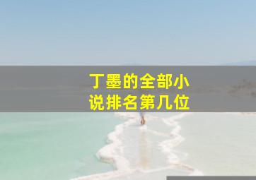 丁墨的全部小说排名第几位