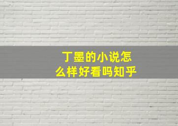 丁墨的小说怎么样好看吗知乎