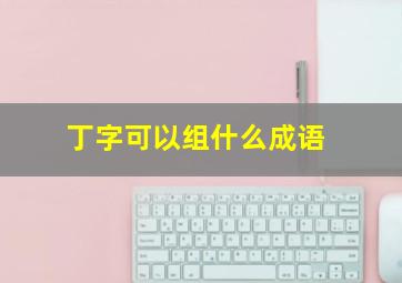 丁字可以组什么成语