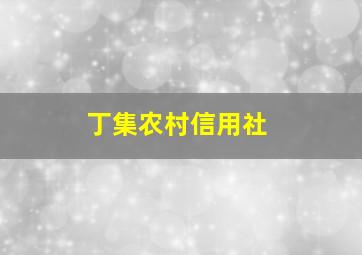 丁集农村信用社