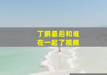 丁鹏最后和谁在一起了视频