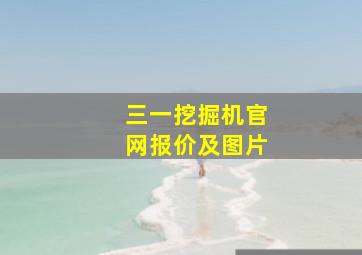 三一挖掘机官网报价及图片