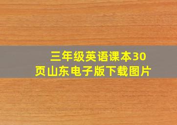 三年级英语课本30页山东电子版下载图片