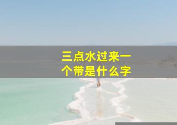 三点水过来一个带是什么字