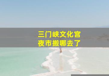 三门峡文化宫夜市搬哪去了