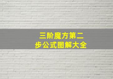 三阶魔方第二步公式图解大全