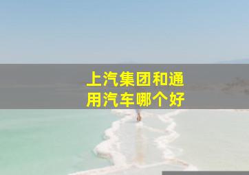 上汽集团和通用汽车哪个好