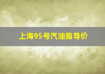 上海95号汽油指导价