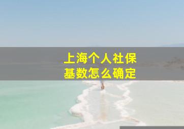 上海个人社保基数怎么确定