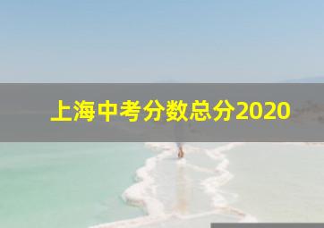 上海中考分数总分2020