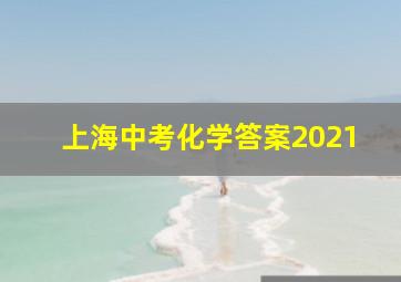 上海中考化学答案2021