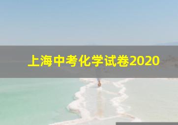 上海中考化学试卷2020