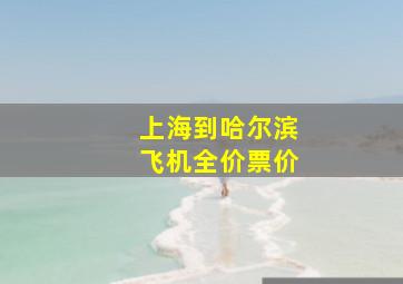 上海到哈尔滨飞机全价票价