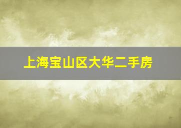 上海宝山区大华二手房