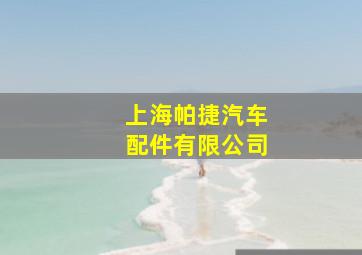 上海帕捷汽车配件有限公司