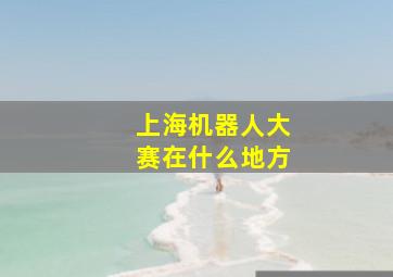 上海机器人大赛在什么地方