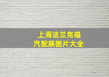 上海法兰克福汽配展图片大全