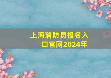 上海消防员报名入口官网2024年