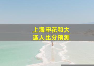 上海申花和大连人比分预测