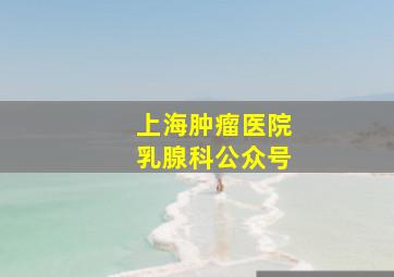 上海肿瘤医院乳腺科公众号