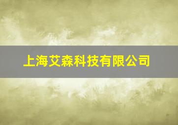 上海艾森科技有限公司