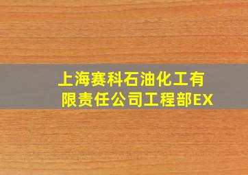 上海赛科石油化工有限责任公司工程部EX