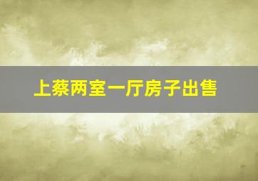 上蔡两室一厅房子出售