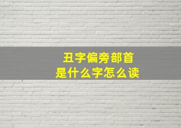 丑字偏旁部首是什么字怎么读