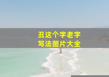 丑这个字老字写法图片大全