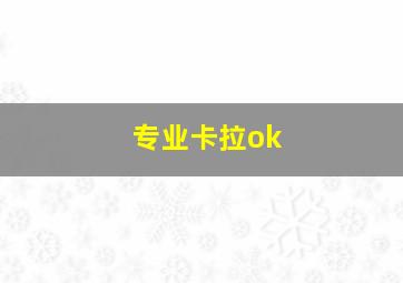 专业卡拉ok