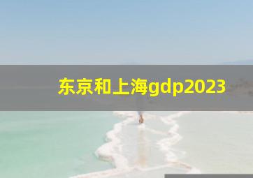 东京和上海gdp2023