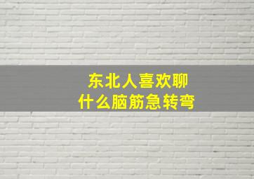 东北人喜欢聊什么脑筋急转弯