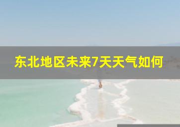 东北地区未来7天天气如何