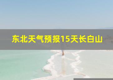 东北天气预报15天长白山