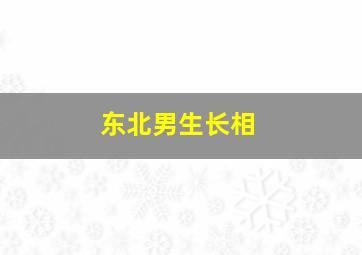 东北男生长相