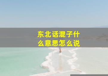 东北话混子什么意思怎么说